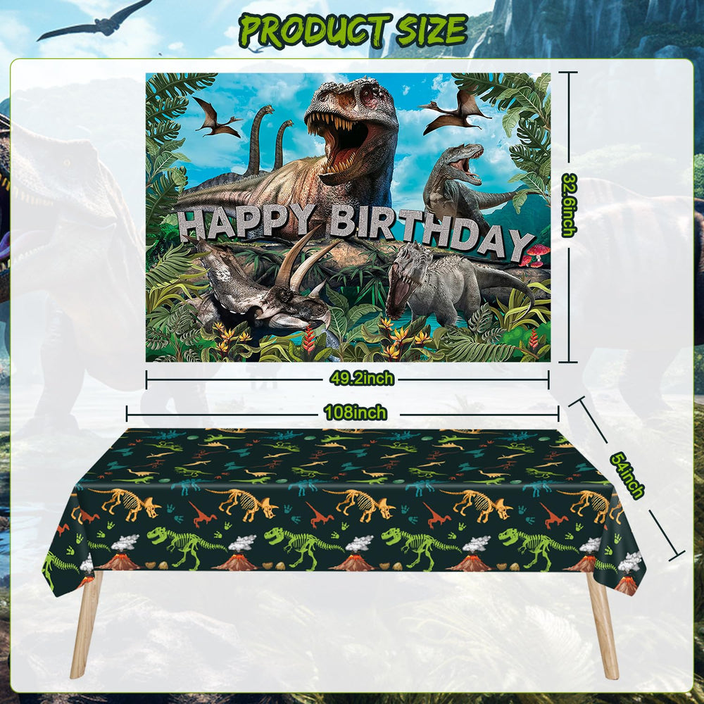 SPIGHTDEX dinosaur tablecloth protects surfaces with fun theme