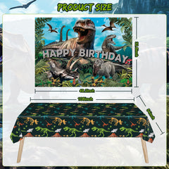 SPIGHTDEX dinosaur tablecloth protects surfaces with fun theme