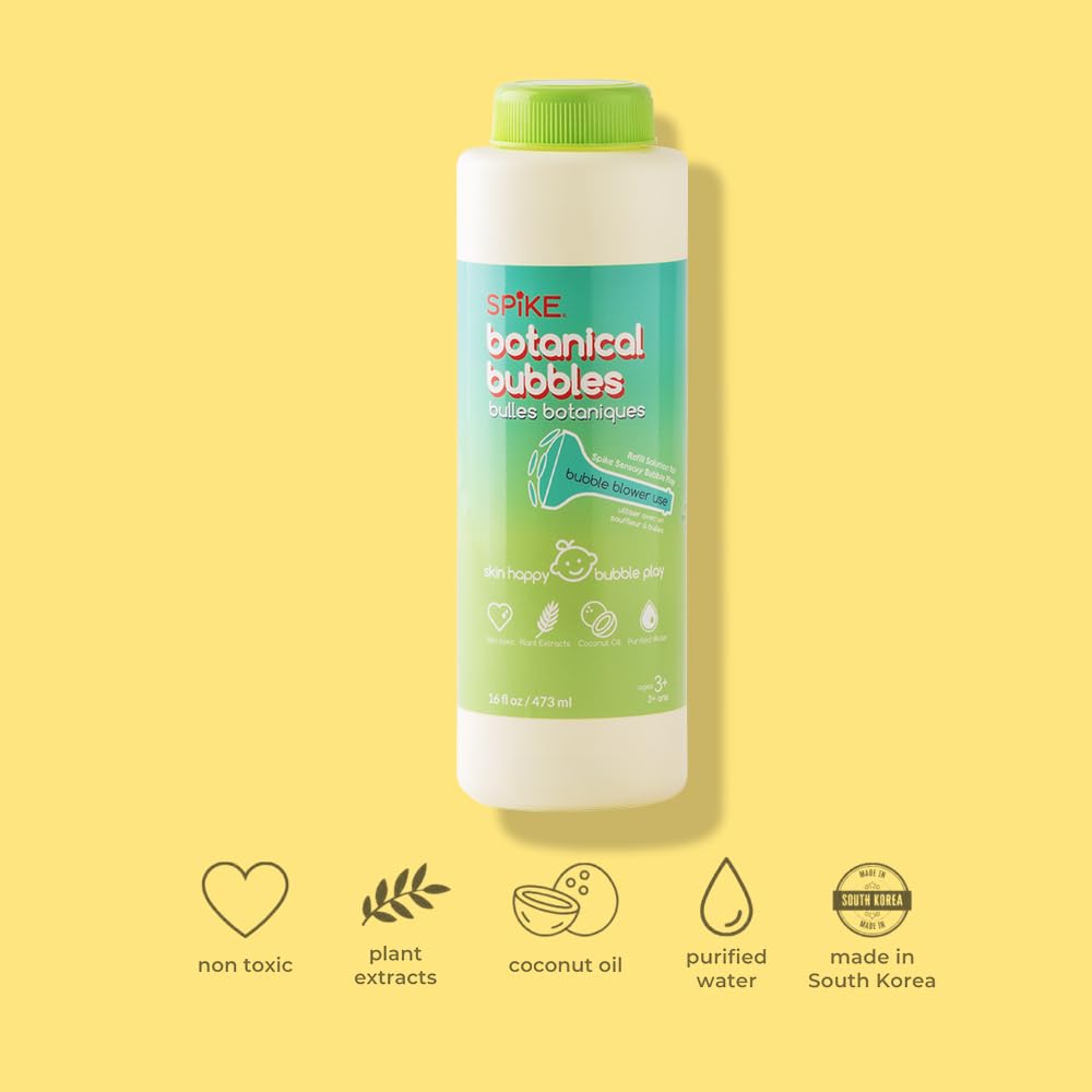 SPIKE Innobaby refill-pack image showcases easy replacement for continuous bubble fun.