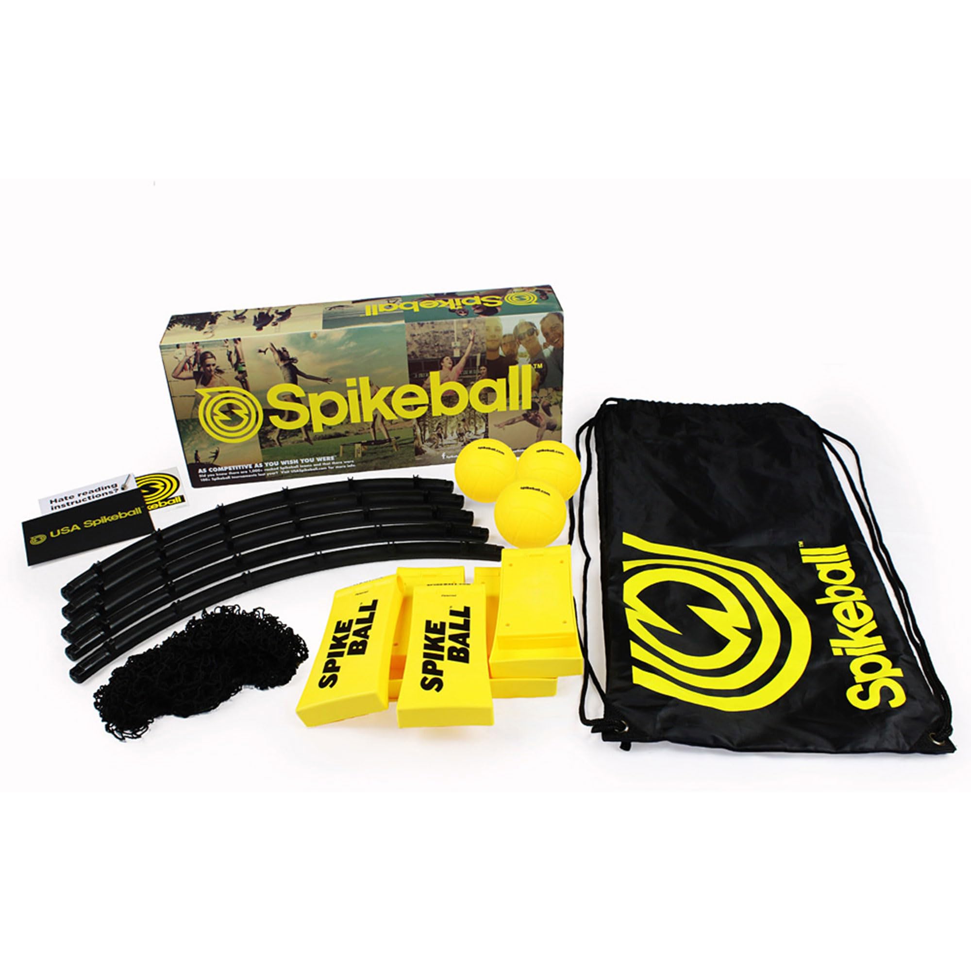 Compact setup fits in smaller yards or indoor spaces.