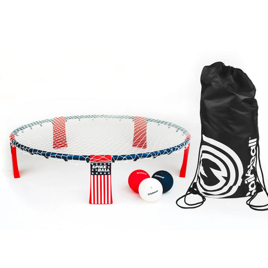 Spikeball Original Stars and Stripes front view ready for outdoor play