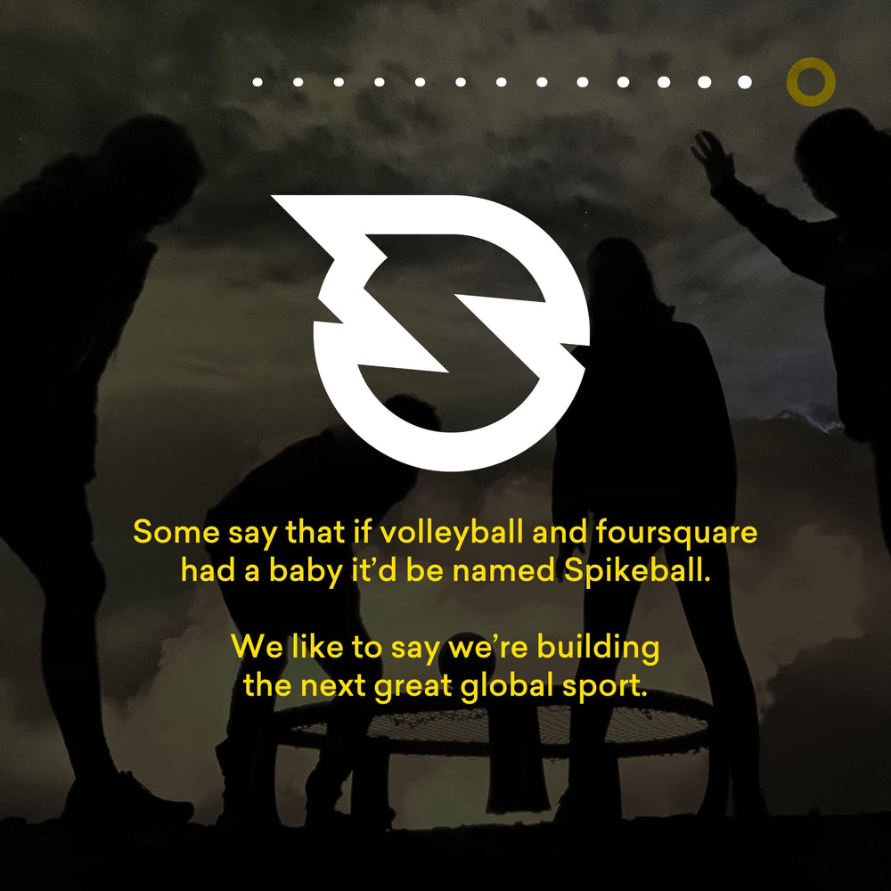 Spikeball Stars and Stripes packaging highlights contents and easy setup