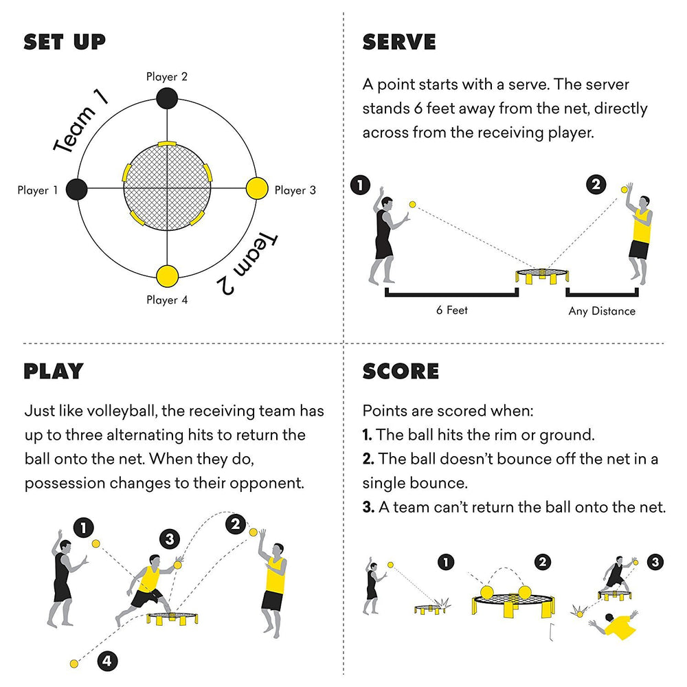 Two-pack glow balls keep games going with easy replacements.