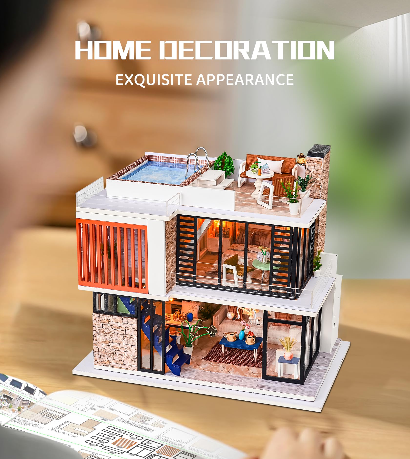 Spilay dollhouse eco-friendly-materials ensure safe, sustainable crafting