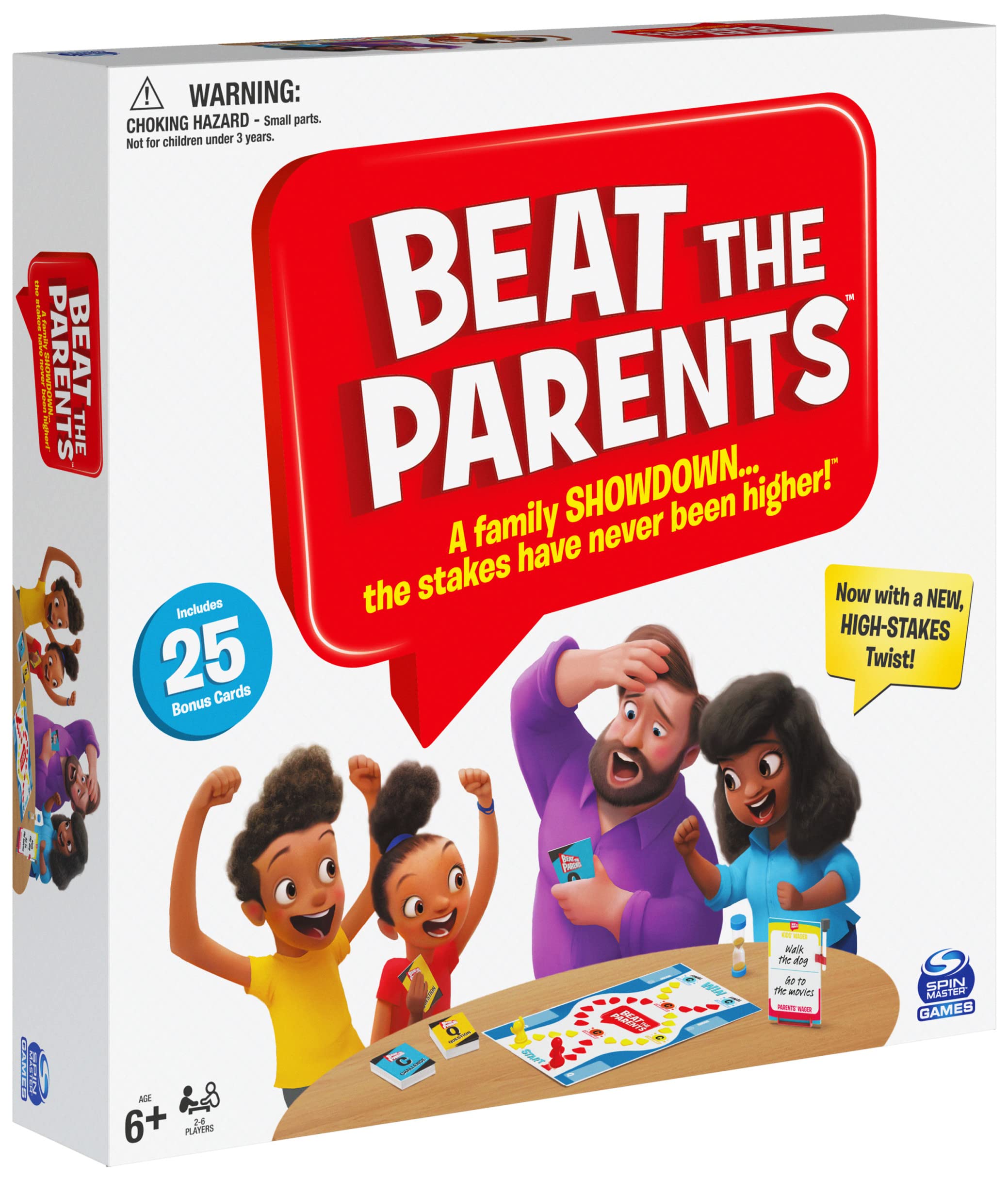 Spin Master Beat The Parents gameboard for a lively family trivia showdown