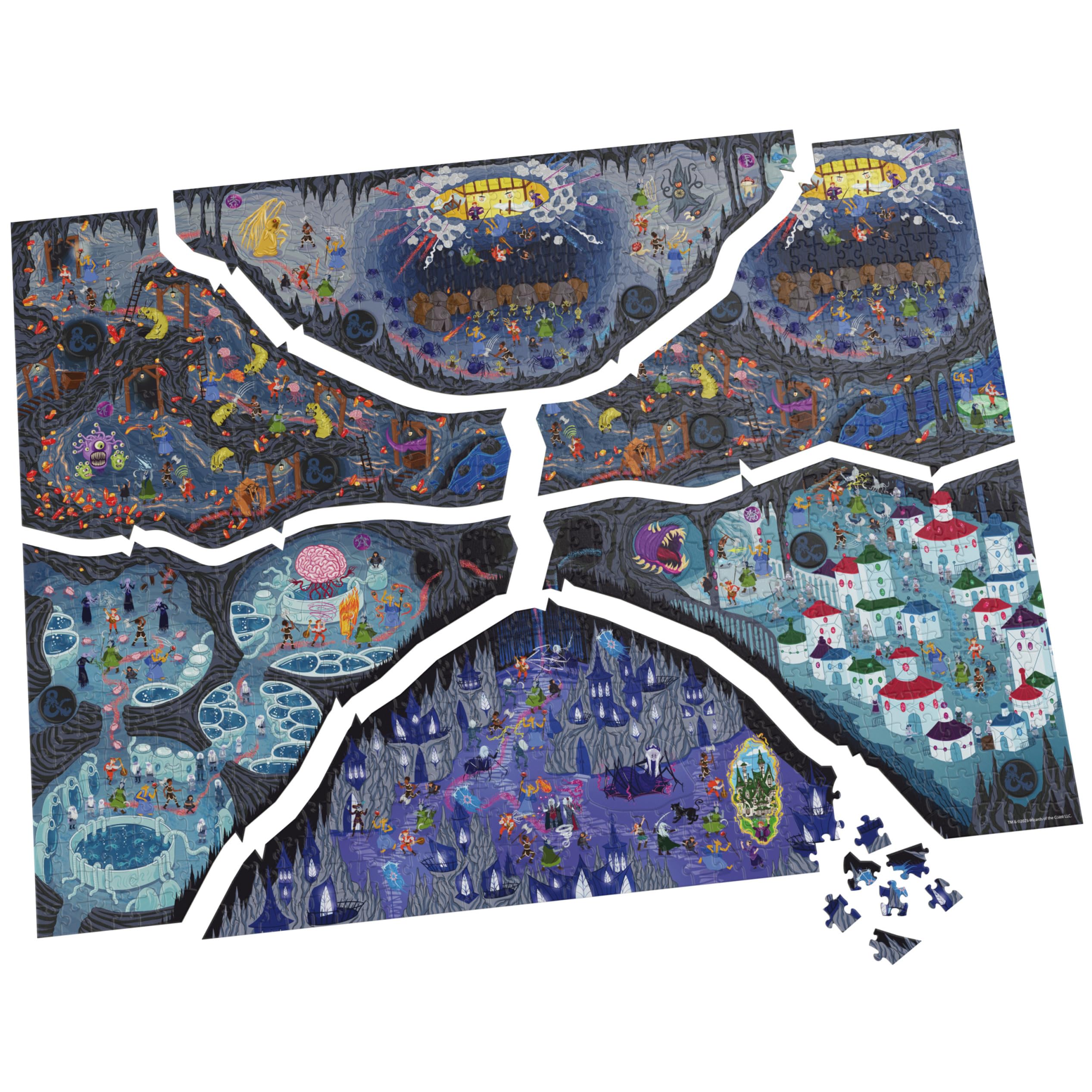 Spin Master Games DnD Build and Explore realms artwork inviting exploration across six chambers