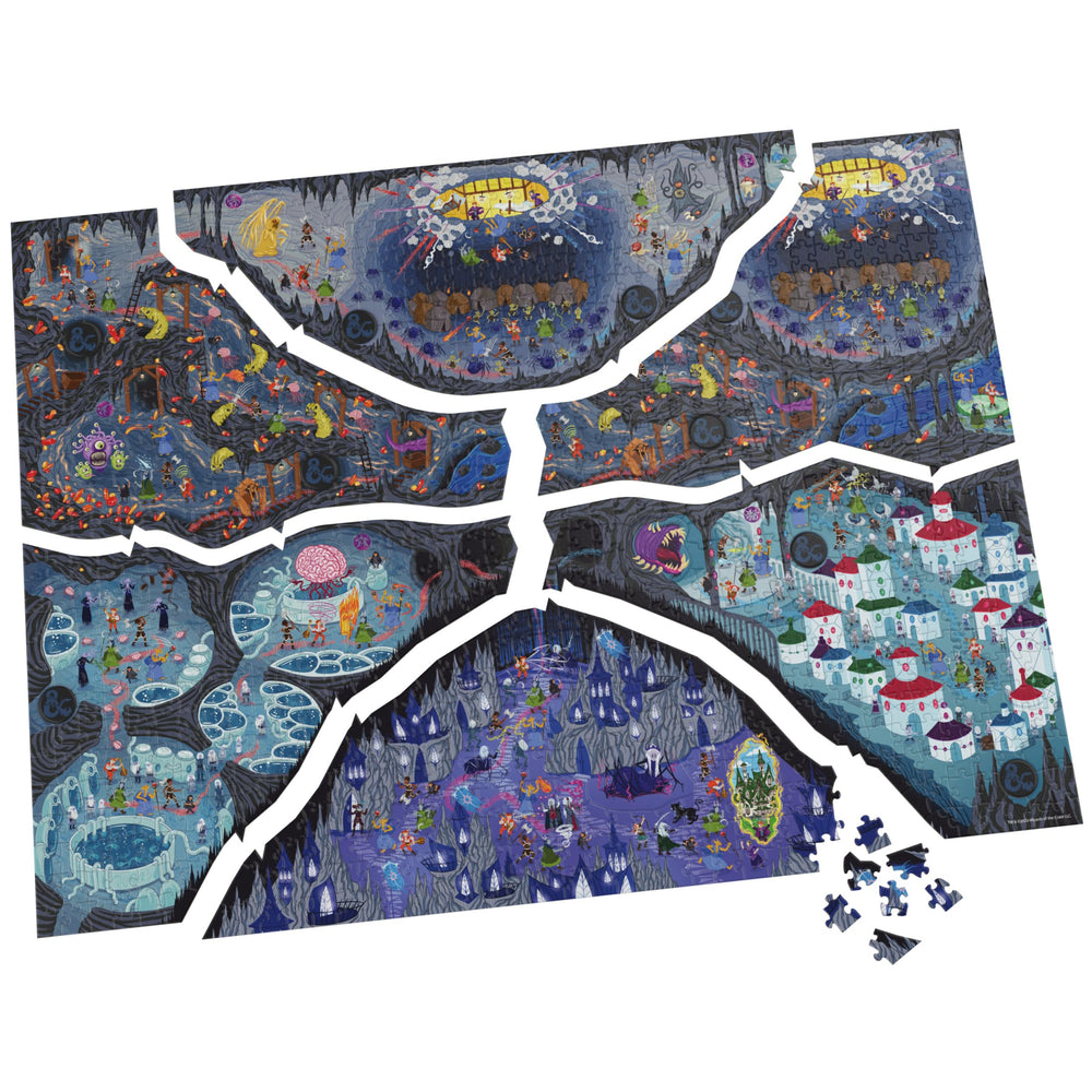 Spin Master Games DnD Build and Explore realms artwork inviting exploration across six chambers