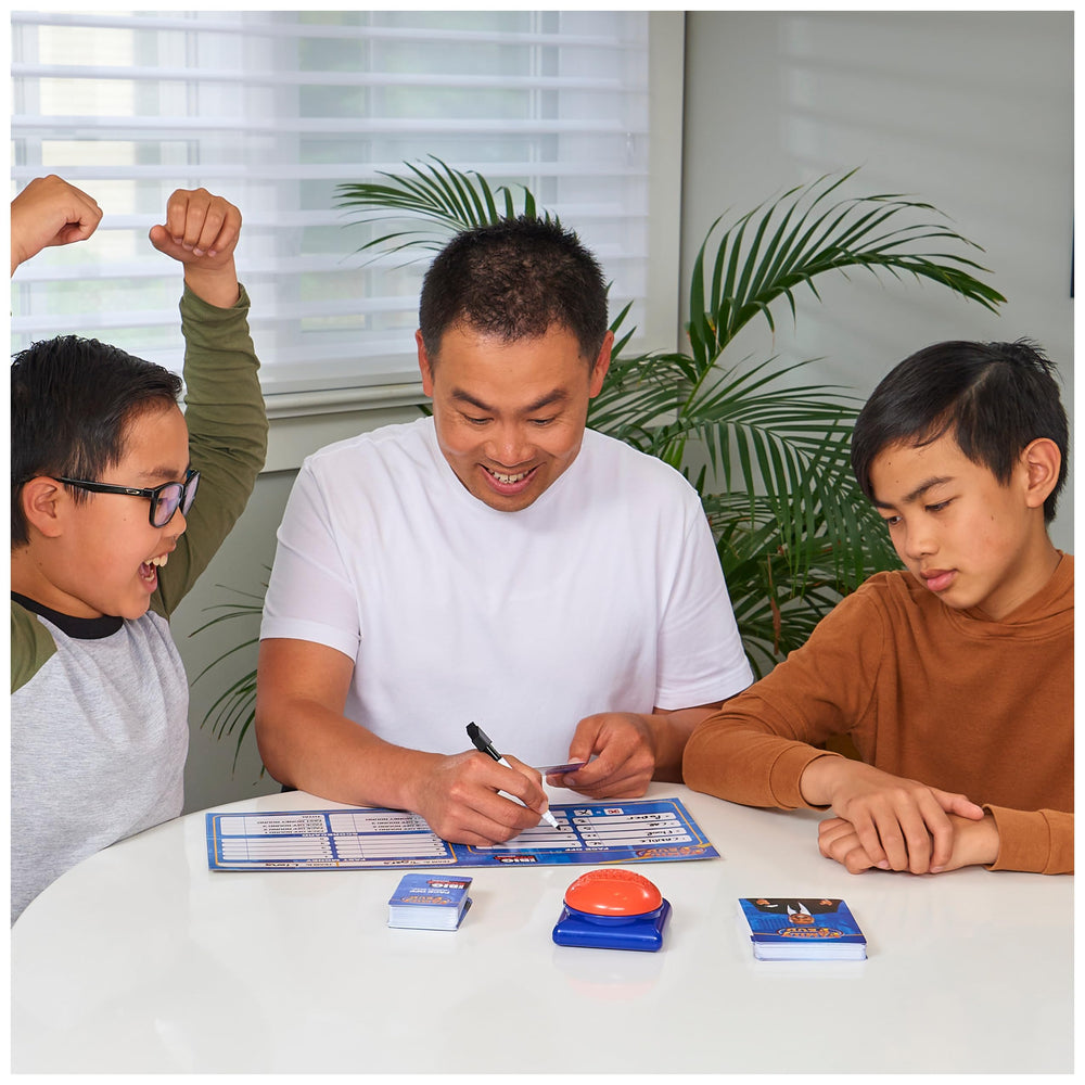 Spin Master Family Feud Big Buzzer dry erase scoreboard for live scores