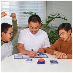 Spin Master Family Feud Big Buzzer dry erase scoreboard for live scores