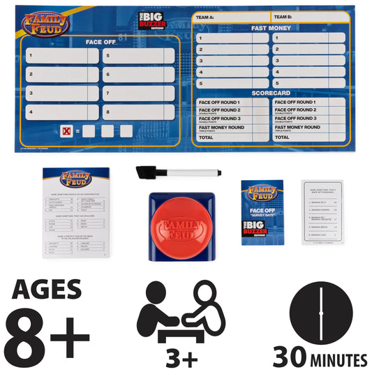 Spin Master Family Feud Big Buzzer face-off buzzer for round variety