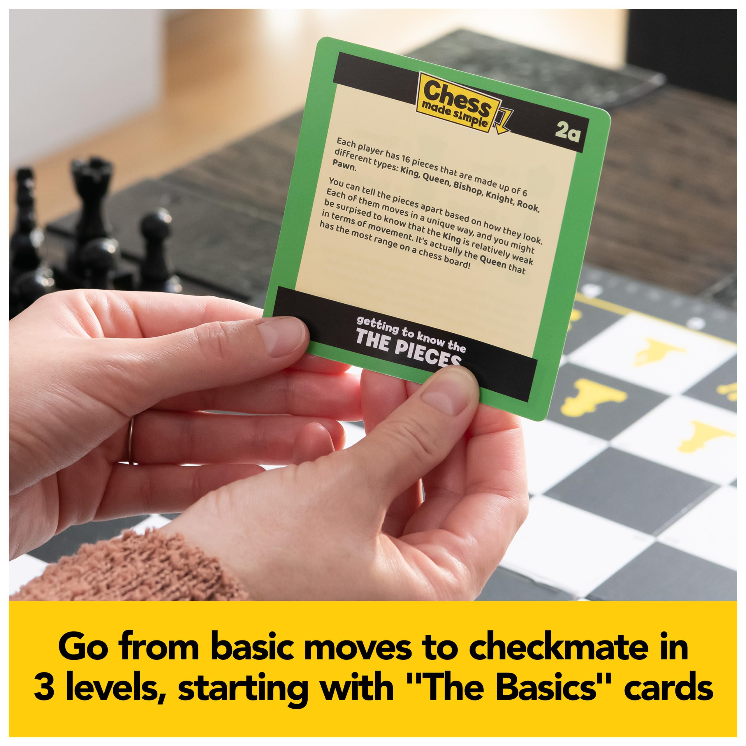 Spin Master Games move cards explain each piece's powers for strategy