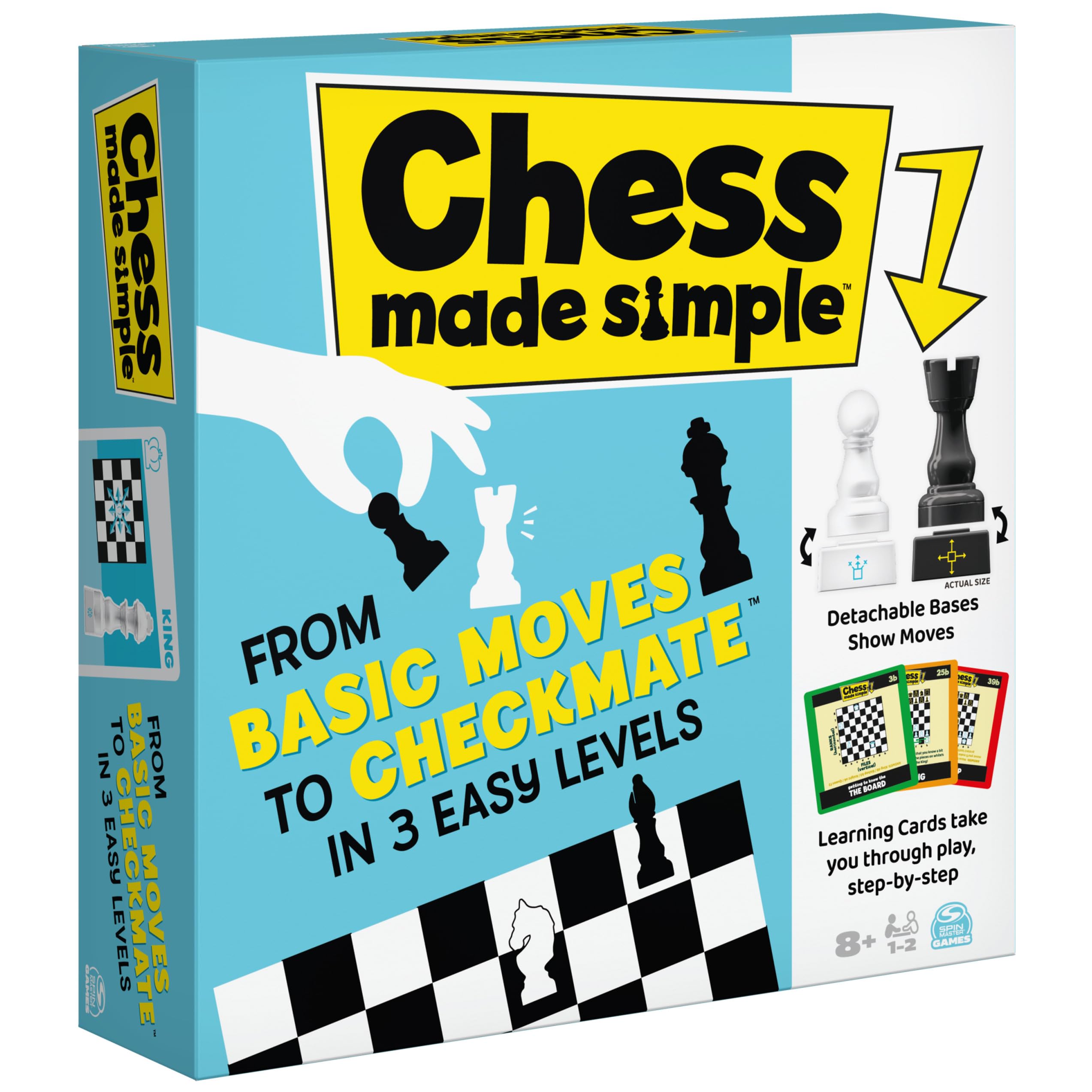 Spin Master Games chess pieces, 32 sturdy units for durable family play