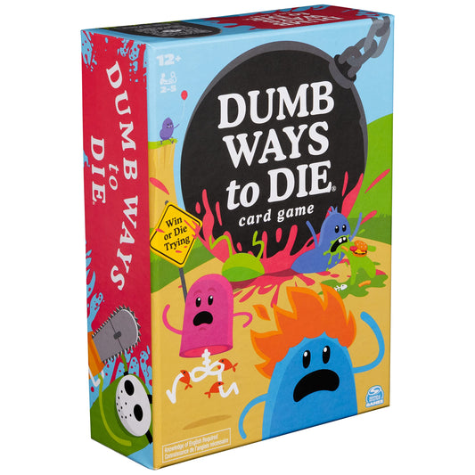 Spin Master Games Dumb Ways to Die box shows party-ready packaging and bold art