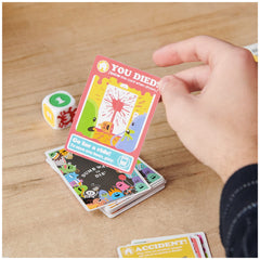 On-table setup of Dumb Ways to Die invites friends to play
