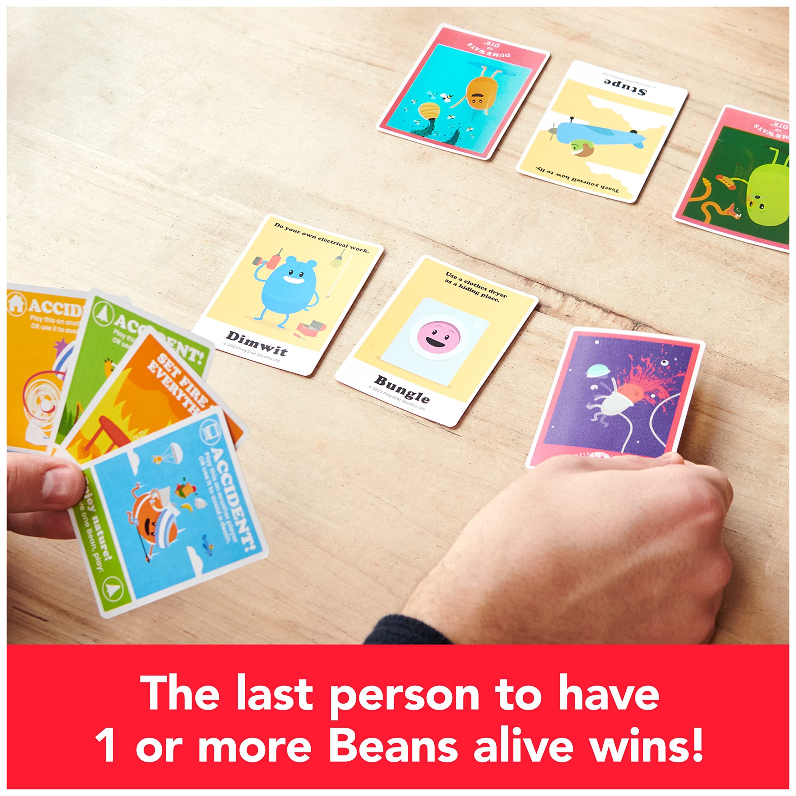 Rules booklet ensures quick setup for Dumb Ways to Die