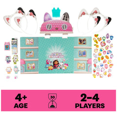 Gabby's Dollhouse Meow-Mazing roof gameboard shown for imaginative play sequence.