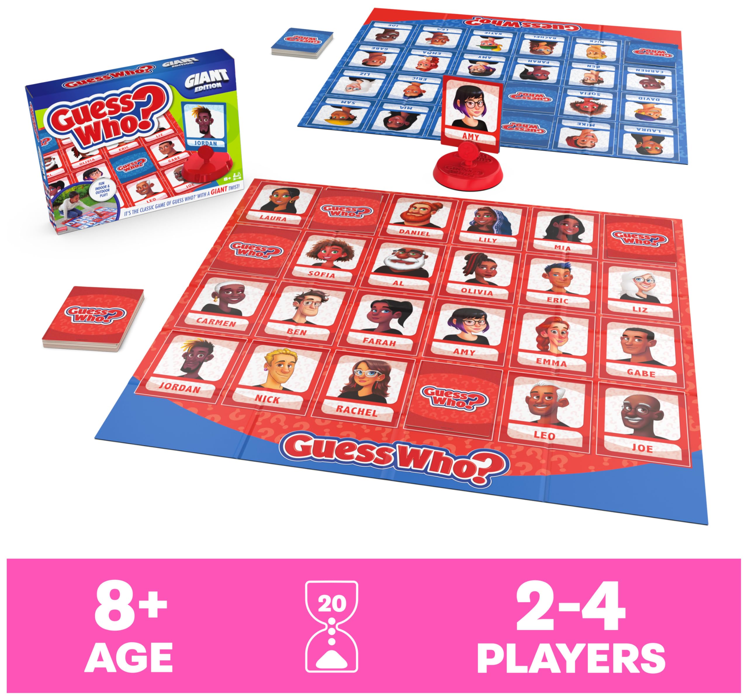Giant vinyl playmats support outdoor family game sessions
