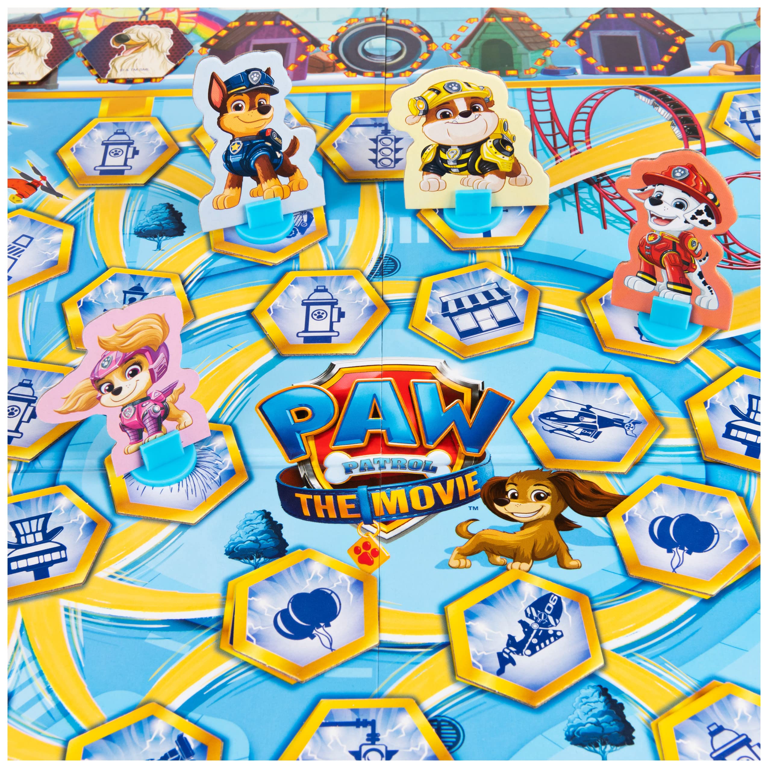 Bright colors and bold illustrations engage young players in PAW Patrol.