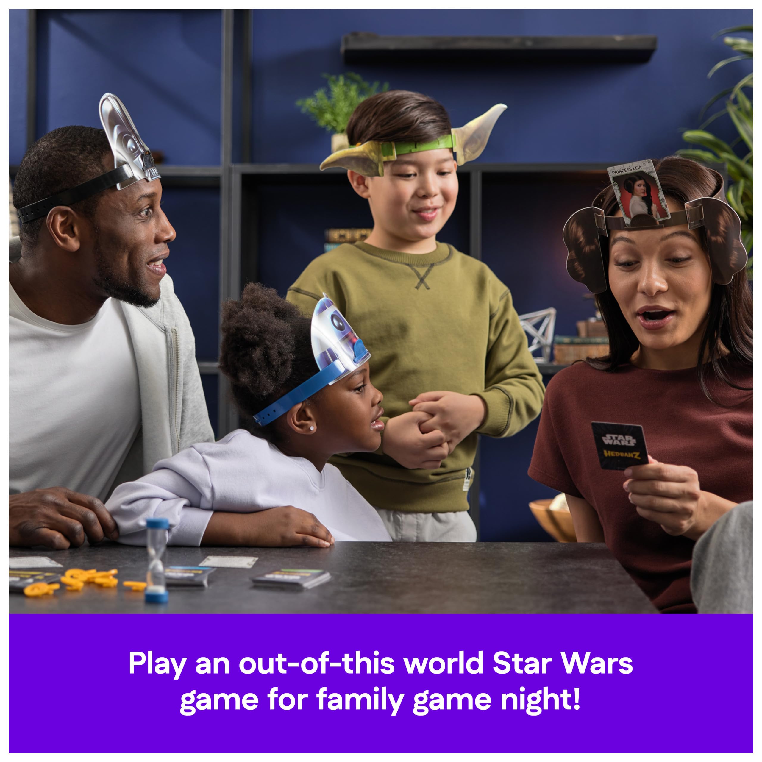 Star Wars Hedbanz character cards fuel quick guessing rounds.