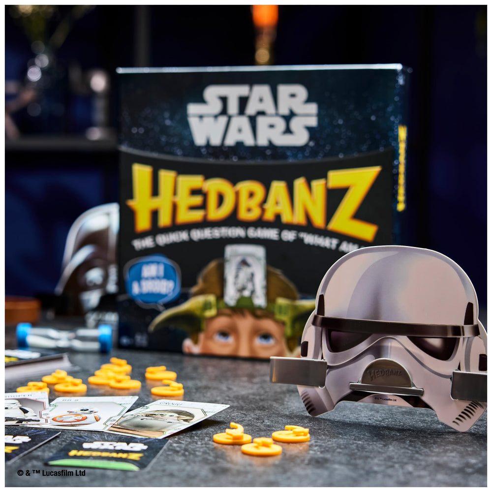 Spin Master Games Star Wars Hedbanz 60-second timer keeps rounds tense.