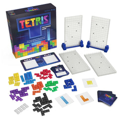 Spin Master Games Tetris four-player cards showing next shapes