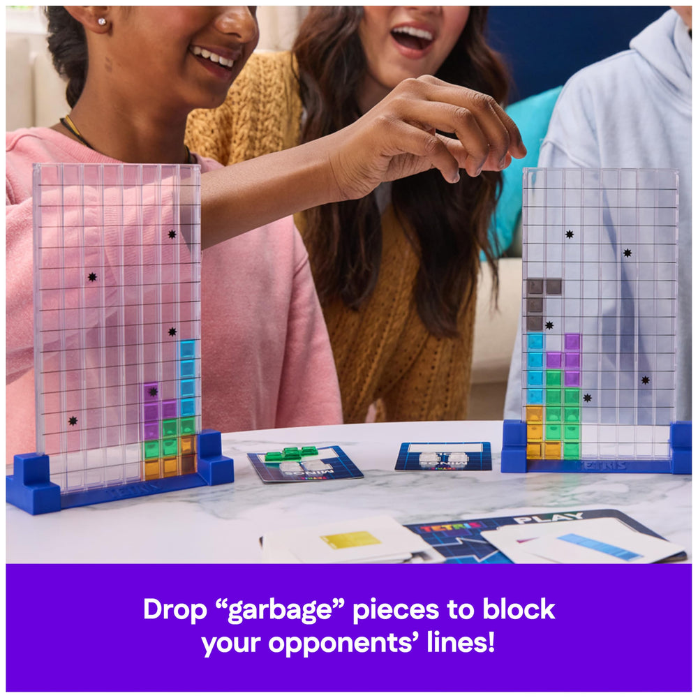 Spin Master Games Tetris scoring lines during a round