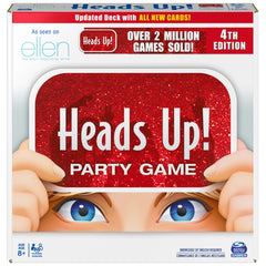 Spin Master Head's Up 4th Edition card decks fueling fast family guessing.