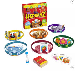 Spin Master HedBanz 3rd Edition packaging ready for travel and on-the-go play.