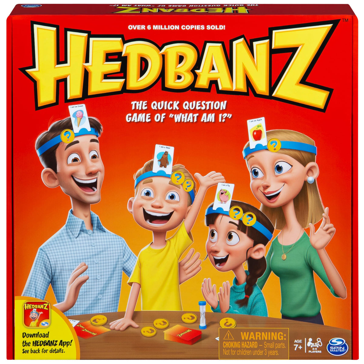 Spin Master Hedbanz headbands and cards ready for fast family guessing