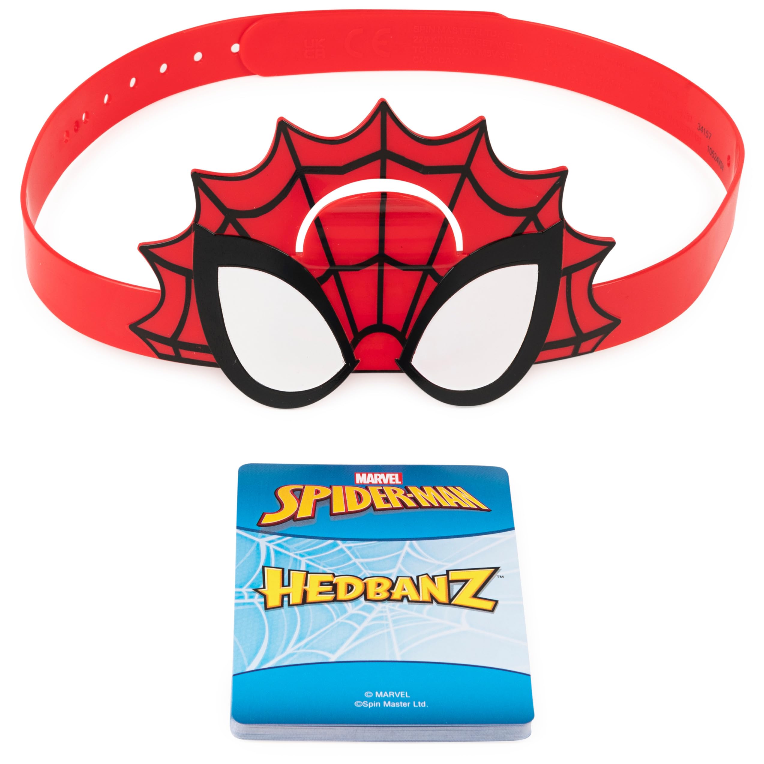 Hedbanz Spider-Man cards pack adds Marvel-themed visuals for group play.