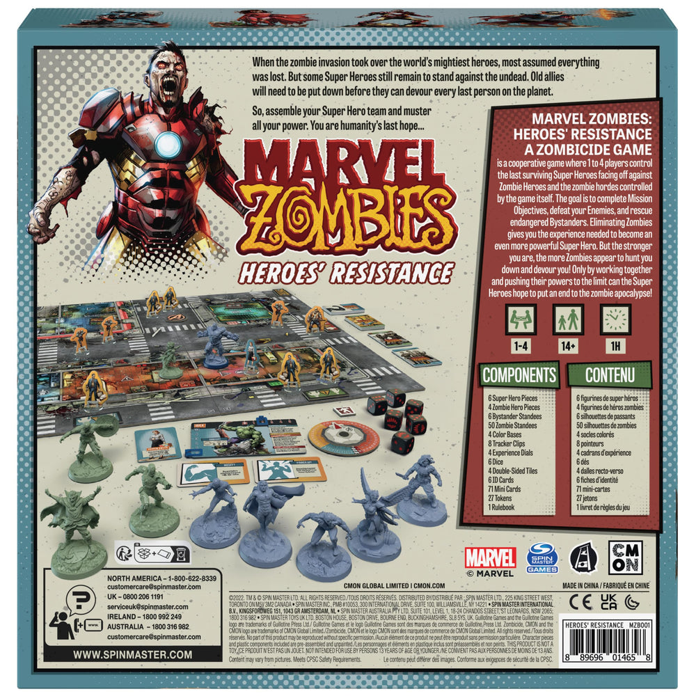 Spin Master Marvel Zombies: Heroes’ Resistance dice with crisp faces for actions.