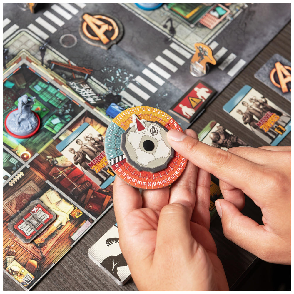 Spin Master Marvel Zombies: Heroes’ Resistance rulebook guides quick setup and strategy.
