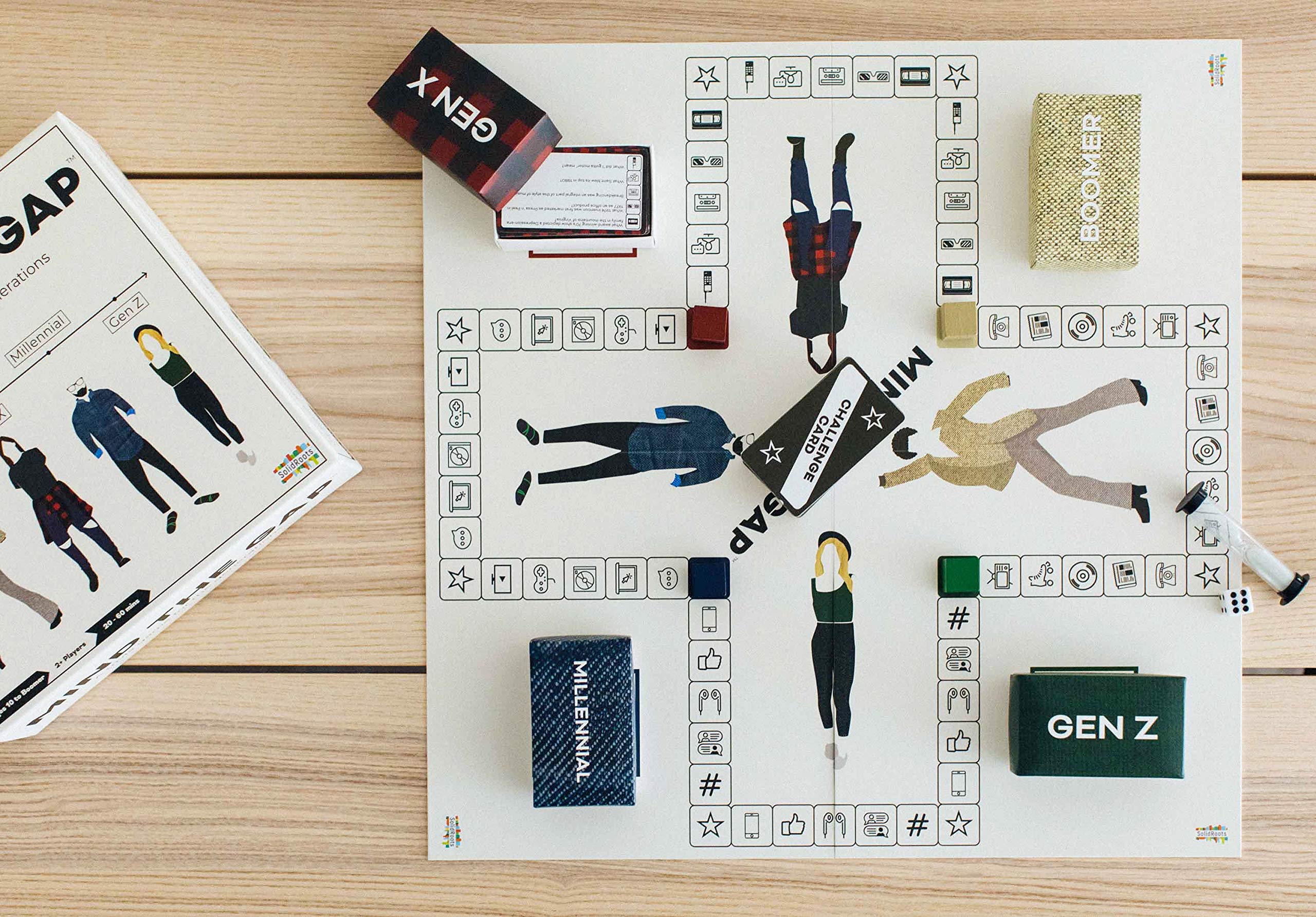 Mind the Gap family game night setup enhances gatherings.