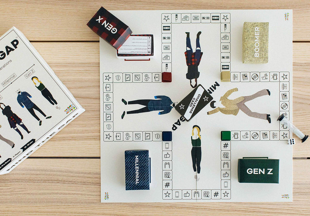 Mind the Gap family game night setup enhances gatherings.