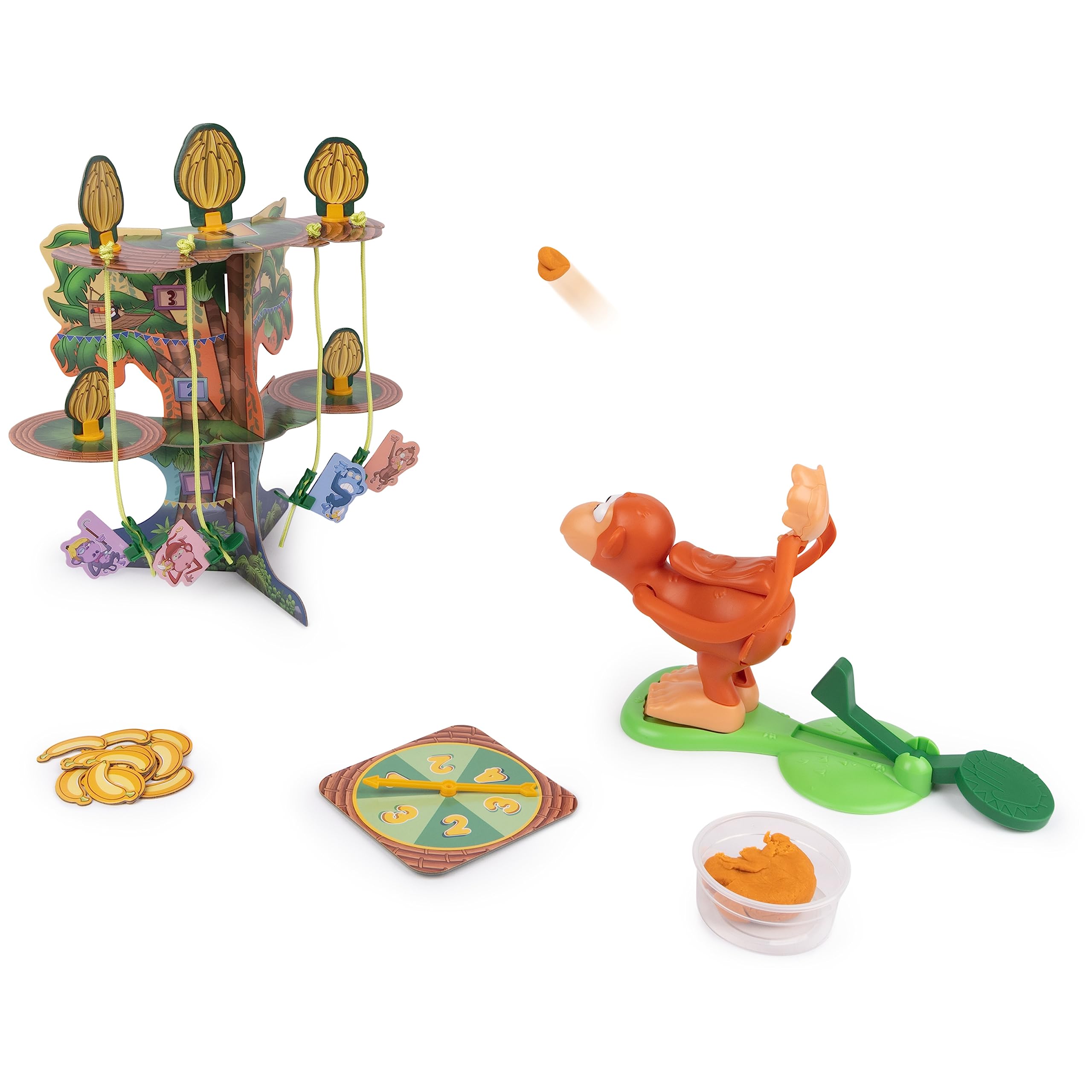 Spin Master Monkey Green vine emphasizes climbing challenge on the gameboard.