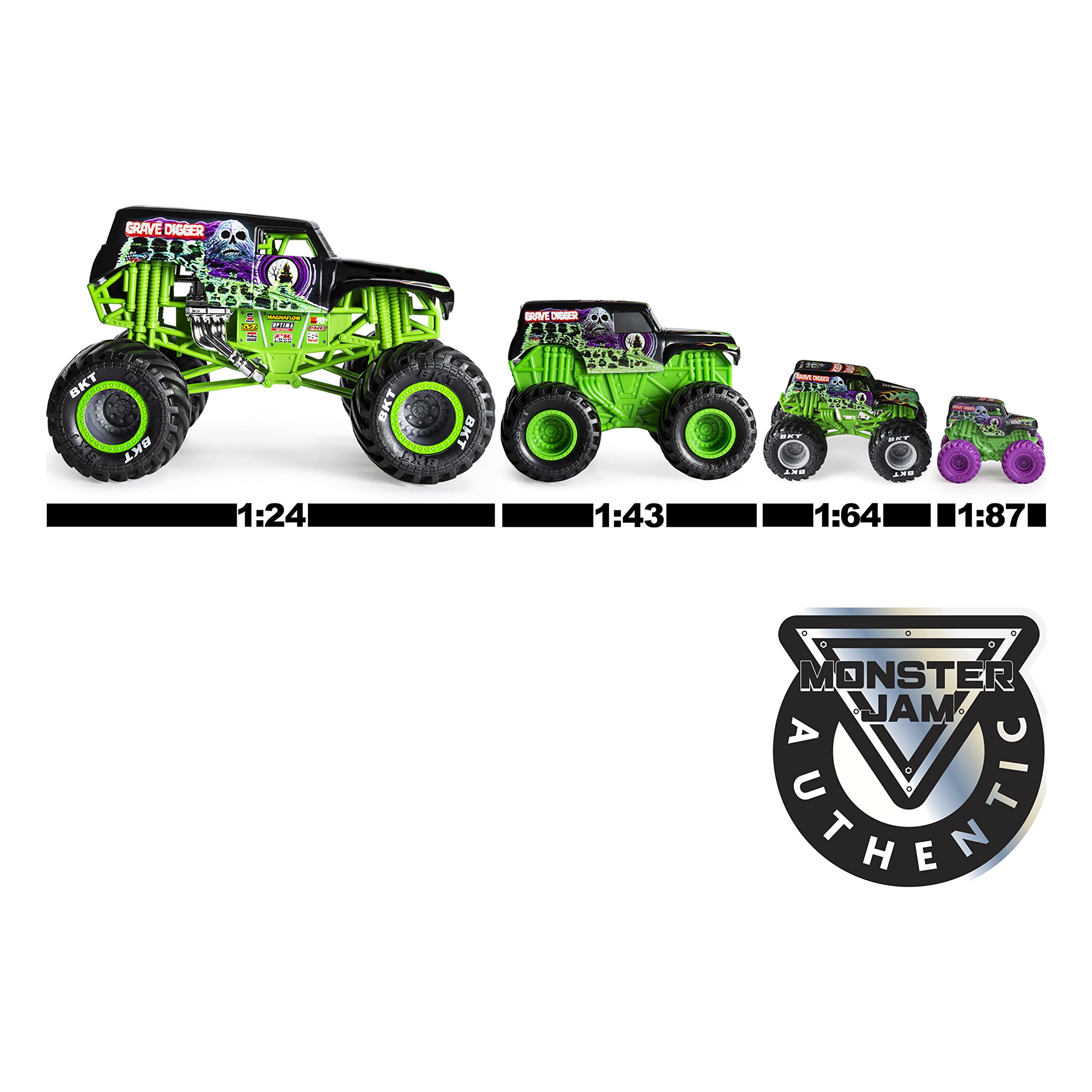 Truck compatible with all Monster Jam playsets for action-packed setups.