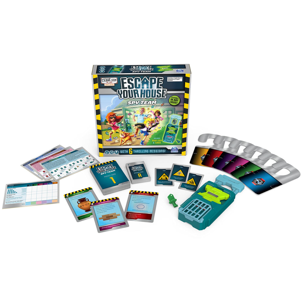 Spin Master puzzle cards with clues for cooperative problem solving.