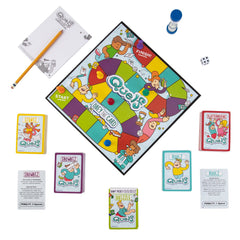Spin Master Quelf movers ready to land on color spaces.