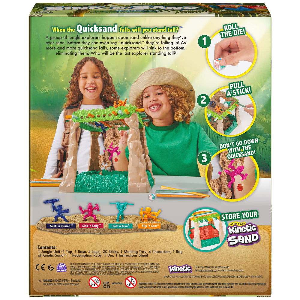 Spin Master Sink N’ Sand kinetic sand bag adds tactile texture.