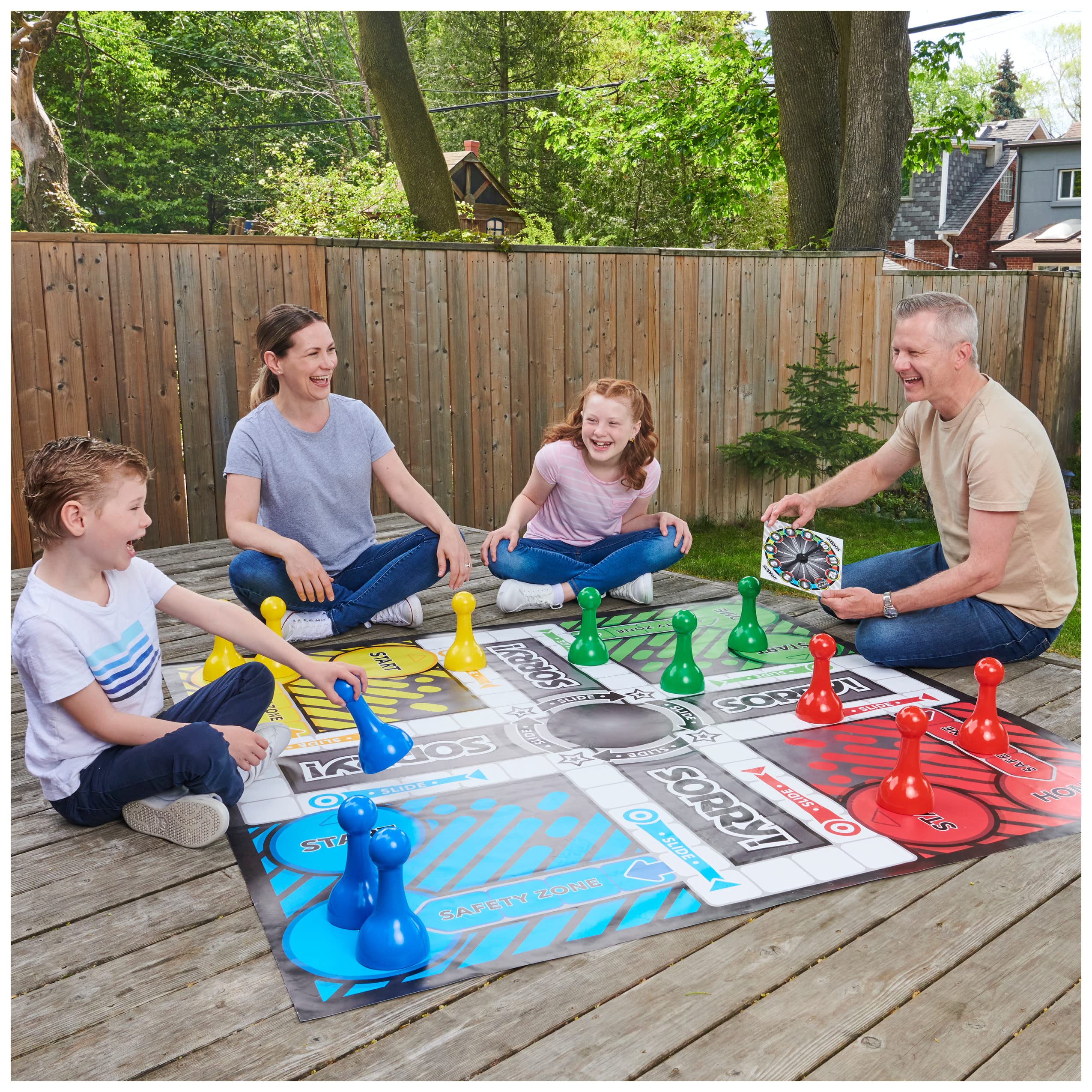 Spin Master SORRY family game night brings friends and laughter.