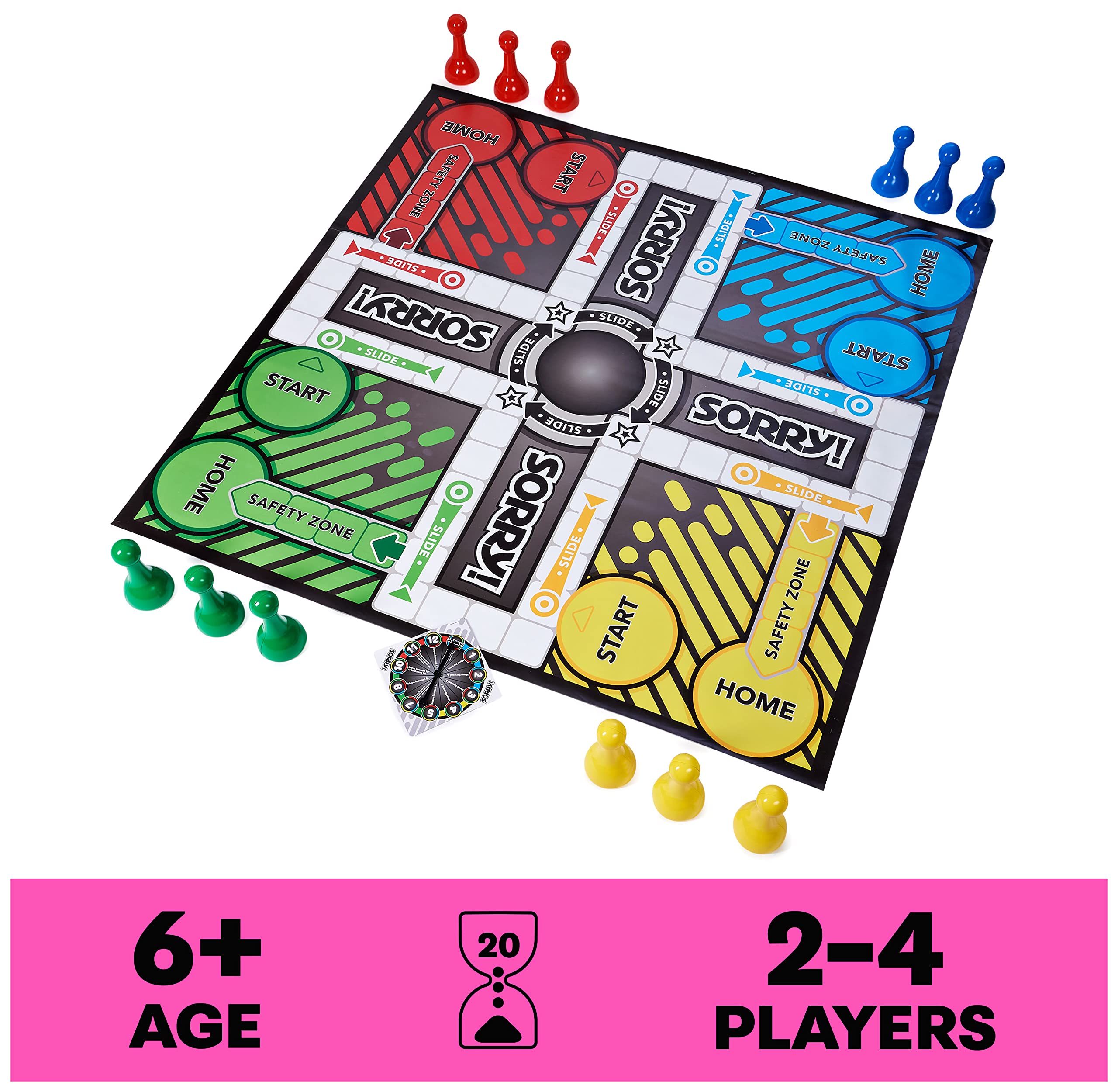 Spin Master SORRY giant vinyl mat 64x64 ready for indoor or outdoor fun.