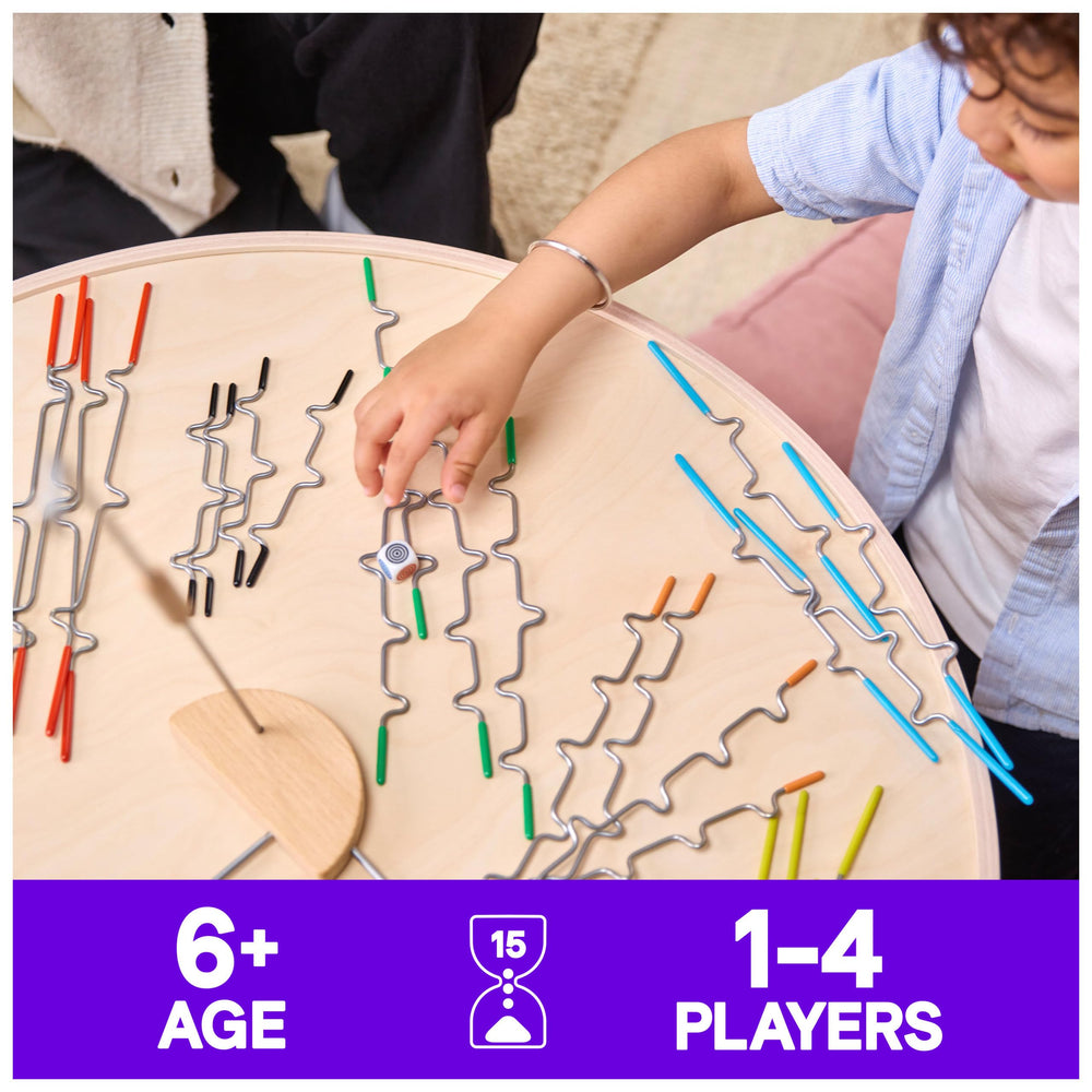 Spin Master Suspend wooden base perch provides sturdy staging for group play.