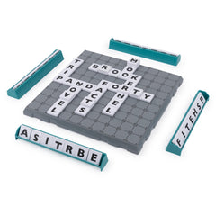 Spin Master Upwords game box display shows components for easy setup.