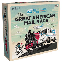 Spin Master USPS Great American Mail Race board shows a national map for family play.