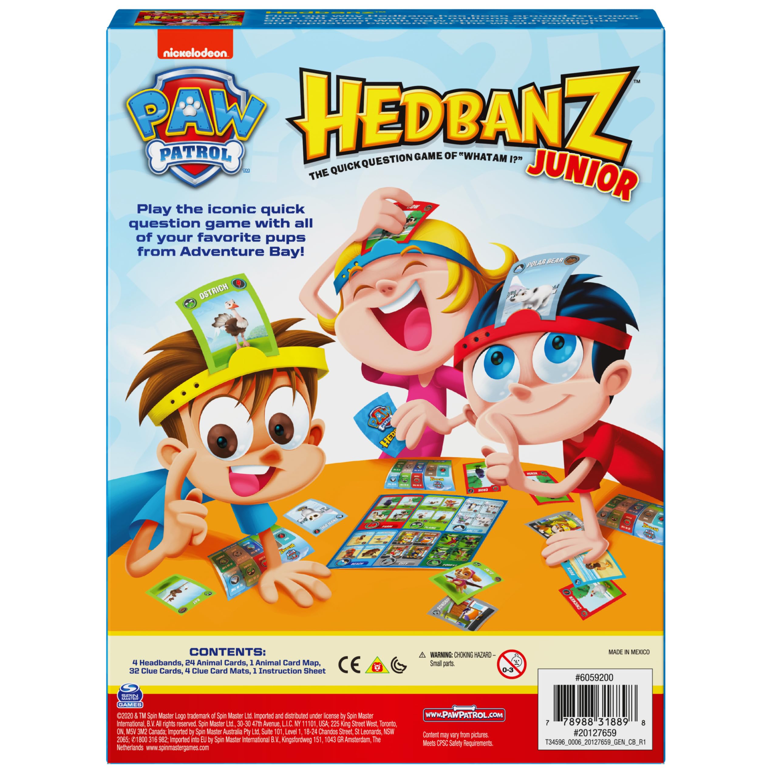 Spin Master HedBanz PAW Patrol card map to organize clues