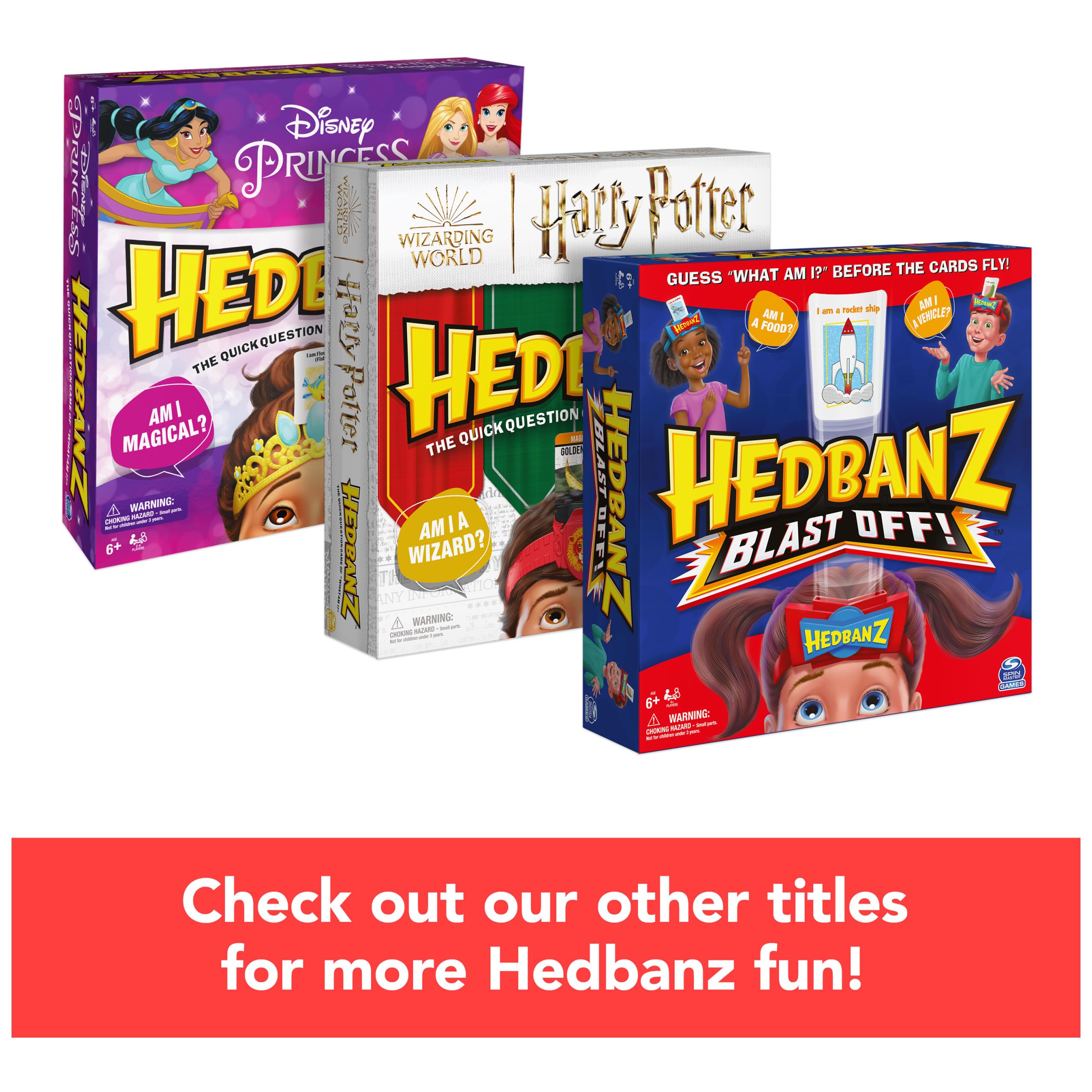 Spin Master HedBanz PAW Patrol kid playing a quick guessing game