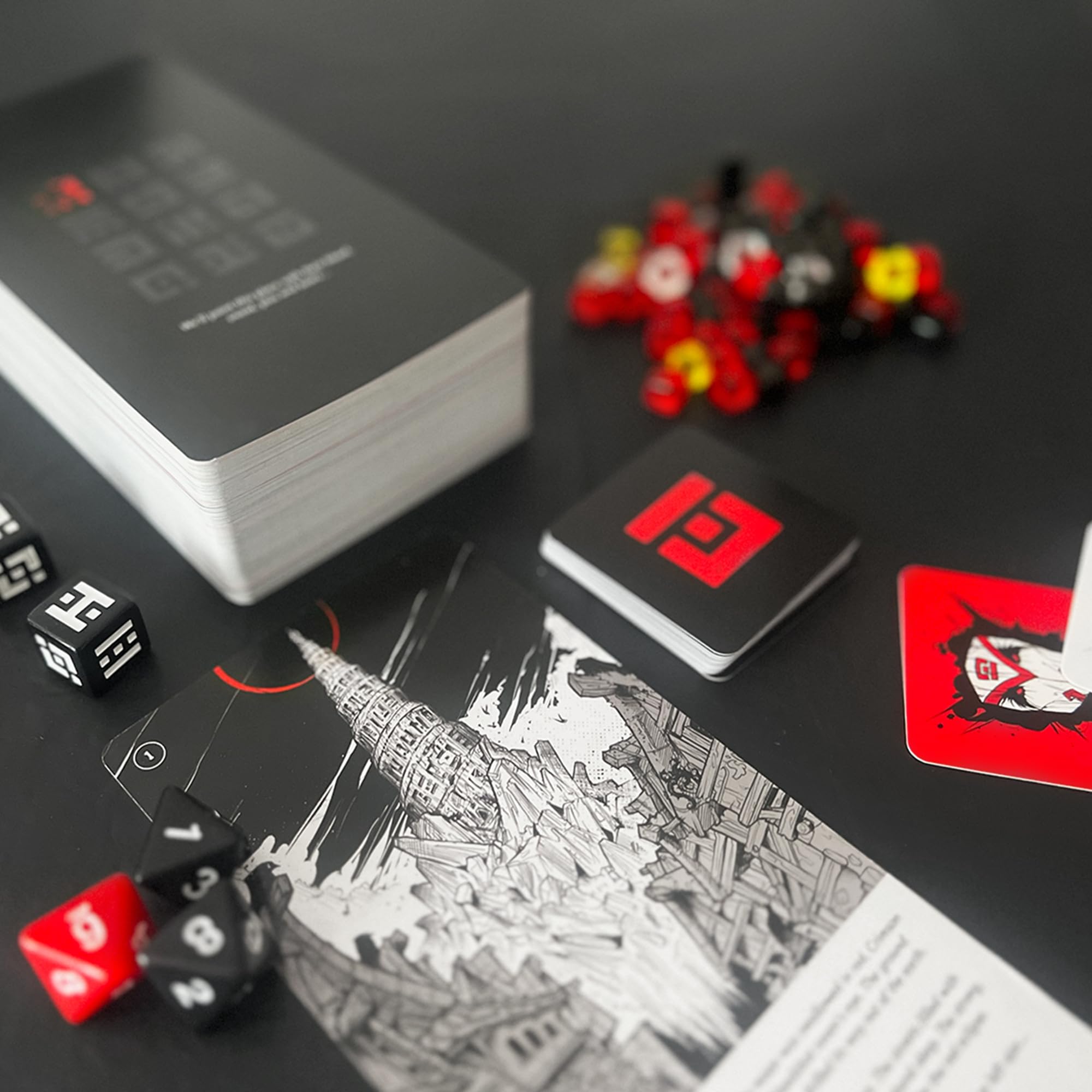 Ally cards tracking points and attacks for streamlined play in Spire's End.