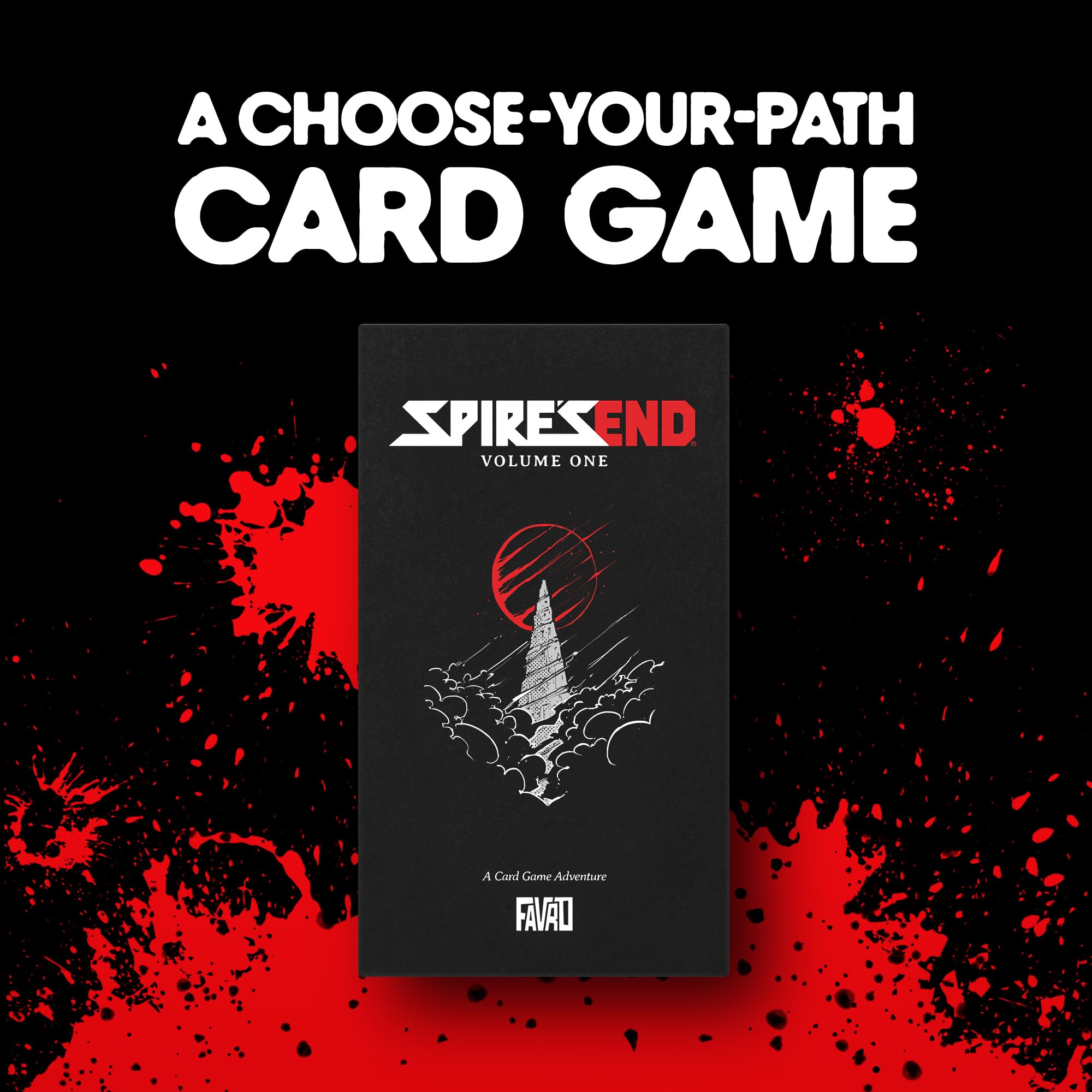 Solo gameplay setup for Spire's End Volume 1 showing quick-start arrangement.