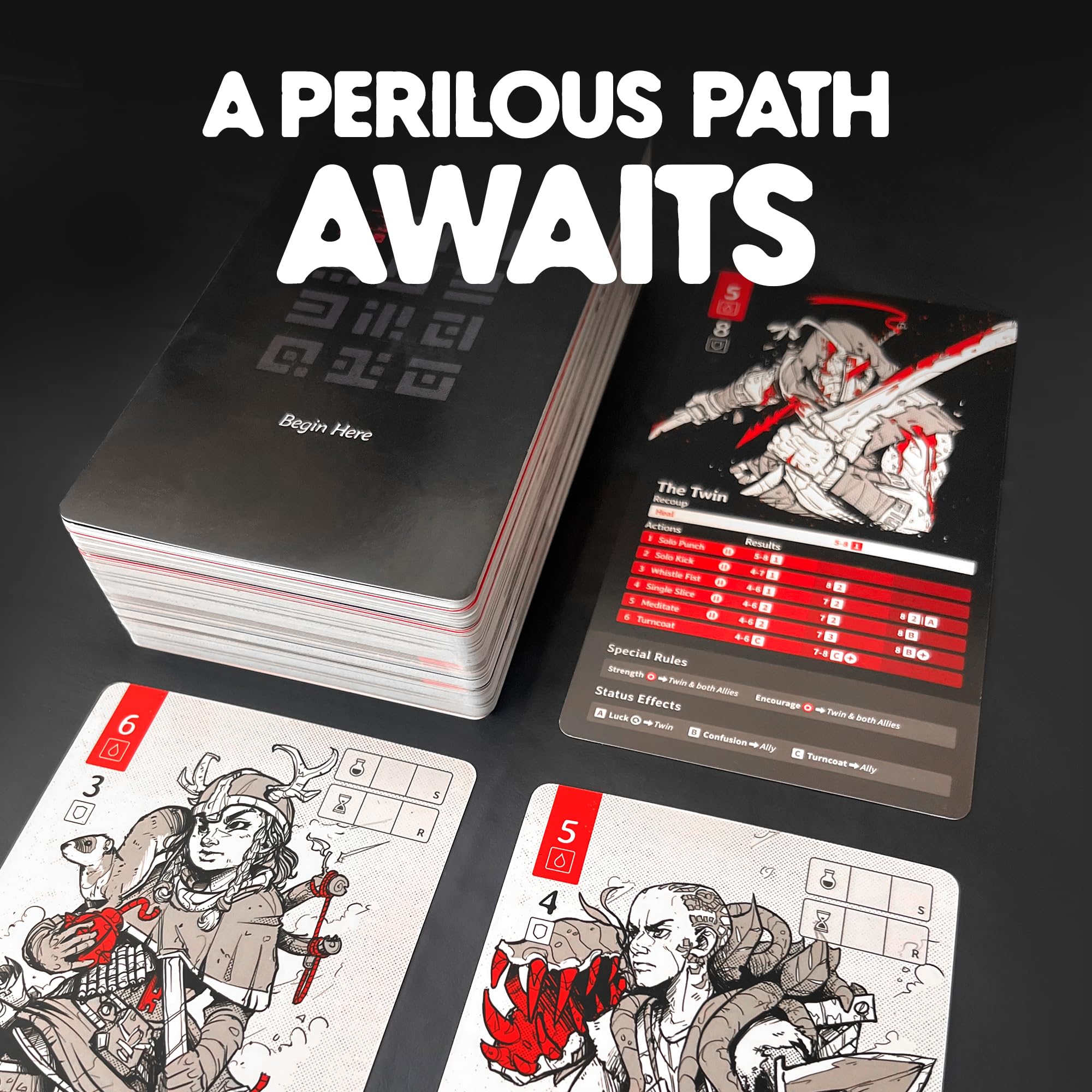 Tactical combat grid from Spire's End highlighting risk-based decisions.