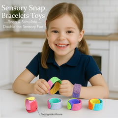 Spkwis Sensory Slap Bracelets textures close-up highlight varied tactile surfaces for calm fidgeting.